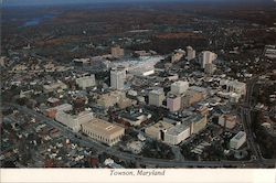 Aerial View of Towson Maryland Sid Traub Postcard Postcard Postcard