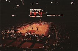 Chicago Bulls playing basketball Illinois Michael Gustafson Postcard Postcard Postcard