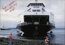 M.V. Klickitat Ferry Grounded Port Townsend - Whidbey Island in Washington State Postcard