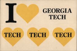 I heart Georgia Tech Postcard