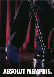 Absolut Memphis. - Absolut Vodka, Blue Suede Shoes Postcard