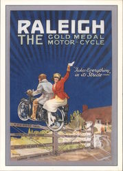 The Gold Medal Motor Cycle Postcard
