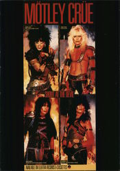 Motley Crue. Shout at the devil. Available on Electra Records & Cassettes. Postcard
