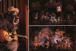 Girssley Hall. Country Bear Jamboree, Teddi Barra, Big Al and Liver Lips Orlando, FL Postcard Postcard Postcard