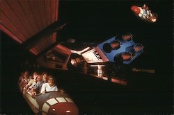 Space Mountain ride at Walt Disney World Postcard