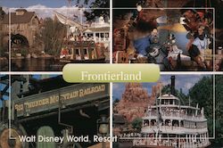 Frontierland at Disney World Postcard