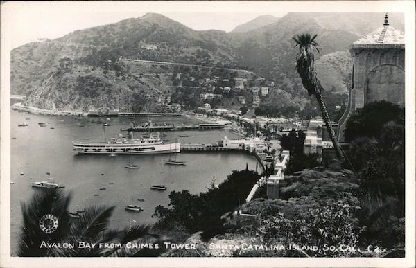 Avalon Bay from Chimes Tower, Santa Catalina Island California