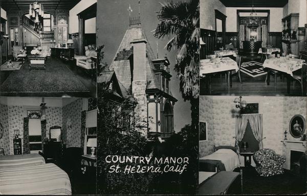 Country Manor, bedroom, dining room and lobby Saint Helena California