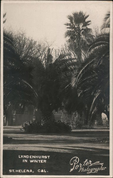 Lyndenhurst in Winter Saint Helena California Porter Photographer