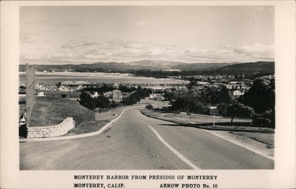 Monterey Harbor from Presidio of Monterey California