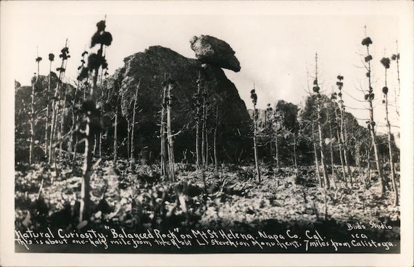Natural Curiosity - Balanced Rock on Mt. St. Helena Saint Helena California