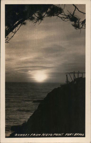 Sunset from Noyo Point Fort Bragg California