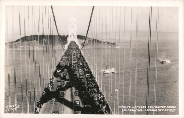 World's Largest Suspension Bridge, San Francisco-Oakland Bay Bridge California