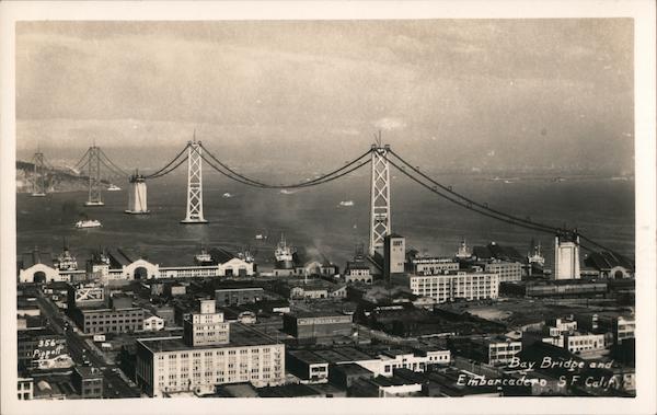 Bay Bridge and Embarcadero San Francisco California