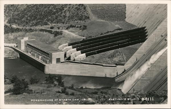 Powerhouse at Shasta Dam Shasta Lake California