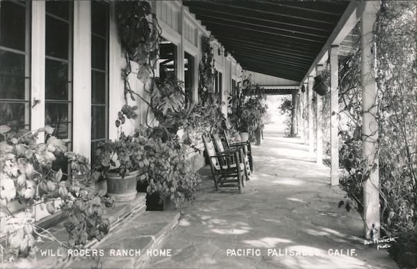 WILL ROGERS RANCH HOME PACIFIC PALISADES CALIF. Los Angeles California