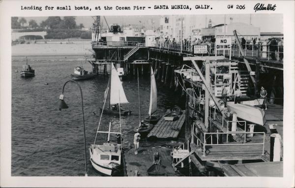 Landing for Small Boats at the Ocean Pier Santa Monica California