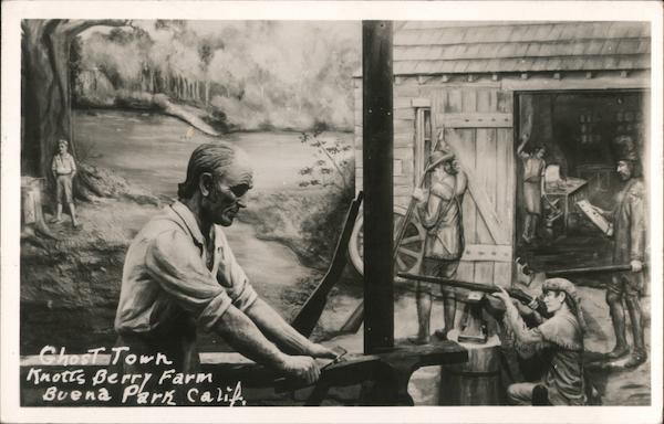 Mural in Ghost Town, Knott's Berry Farm Buena Park California