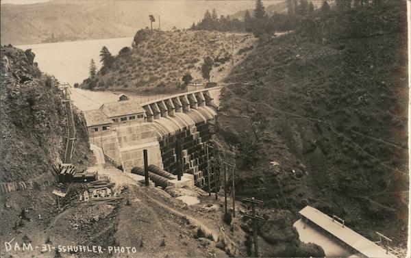 Bird's eye view of Dam California Schuffler  Photo