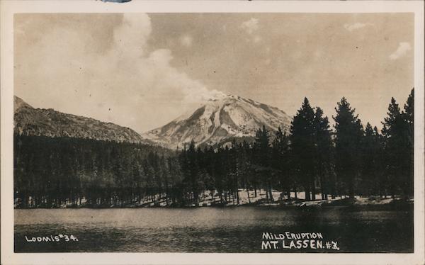 Mild Eruption of Mount Lassen Volcano, CA Loomis California