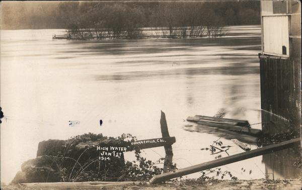 Guerneville flood - High water Jan 1st, 1914 California