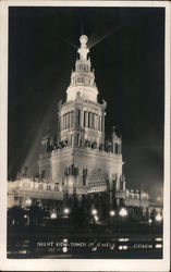 Night View - Tower of Jewels - PPIE Postcard