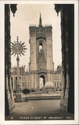 Mullgardt's Tower in Court of Abundance - PPIE Postcard