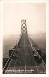 San Francisco-Oakland Bay Bridge, Looking Toward San Francisco Postcard