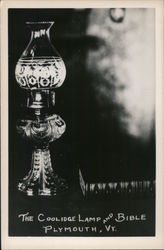 The Coolidge Lamp and Bible Postcard