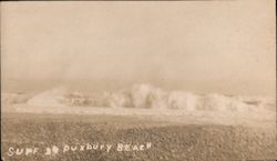 Surf at Duxbury Beach Massachusetts Postcard Postcard Postcard