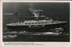 S. S. "America" United States Luxury Liner Steamers Postcard Postcard Postcard