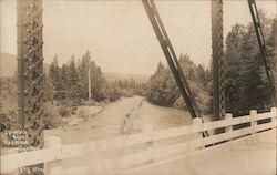 Illinois River Redwood Highway bridge view Postcard