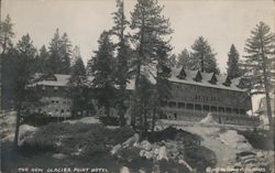 The new Glacier Point Hotel Postcard