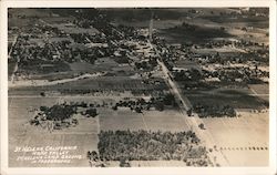 Bird's Eye View St. Helena Camp Ground, Napa Valley Postcard
