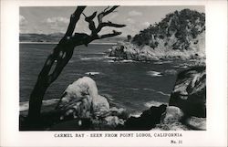 Carmel Bay - Seen From Point Lobos Postcard