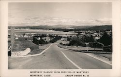 Monterey Harbor from Presidio of Monterey Postcard