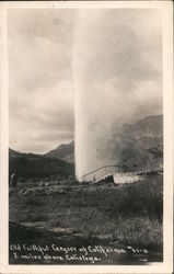 Old Faithful Geyser of California Postcard