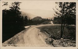 Looking out over the largest "fill" on the new Mt. St. Helena Highway Postcard