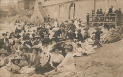 Church (LDS) outing at the Beach Postcard