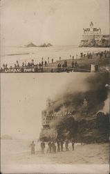Cliff House - Cliff House Burning Postcard