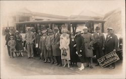 Cliff House, touring car with bus driver and passengers photo Postcard