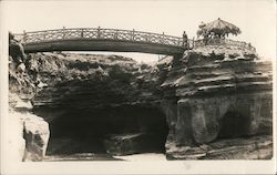 Sunset Cliffs Park Footbridge, Point Loma Postcard