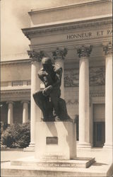 The Thinker by Auguste Rodin - California Palace of the Legion of Honor Postcard