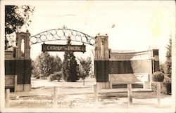 Memorial Gate, College of the Pacific Postcard