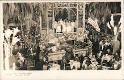 Clifton's Pacific Seas Cafeteria, singers Postcard