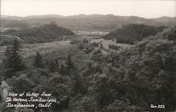 View of the Valley from St. Helena Sanitarium California Postcard Postcard Postcard