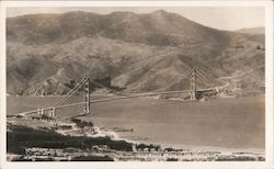 Bird's Eye View Golden Gate Bridge San Francisco, CA Postcard Postcard Postcard