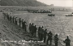 Casters Line Up, Klamath River Mouth California Postcard Postcard Postcard