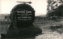 Redwood Empire sign Postcard
