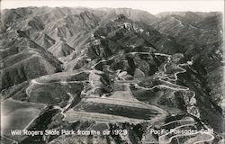 Will Rogers State Park from the Air 1929 Postcard